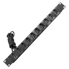 REGUA DE 10 TOMADAS PARA RACK PADRAO 19" 10A REGUA DE 10 TOMADAS PARA RACK PADRAO 19" 10A