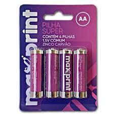 PILHA COMUM MAX AA PEQ 1,5V C/4 AA MAX 4 PC PILHA COMUM MAX AA PEQ 1,5V C/4 AA MAX 4 PC