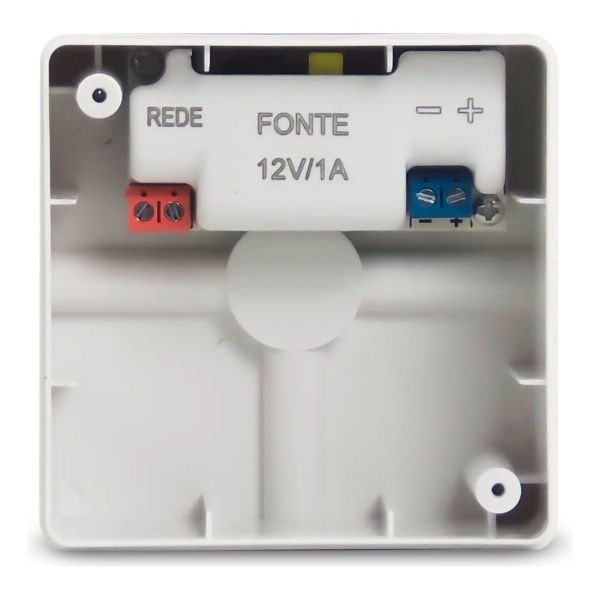 CAIXA DE SOBREPOR 102X102MM COM FONTE 12V 1A