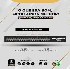 POWER BALUN 8C- 4K - COM SAIDA 4X1 (FS-535)
